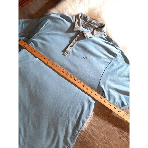 Travis Mathew Men's Size XL Polo Golf Shirt 1/4 Button Pima Cotton Super Soft - Picture 7 of 10